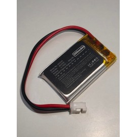 300mAh 3.7V 602030 LiPo Battery with 2 Wires PH2.0mm Connector 602030 High Temperature Resistant Rechargeable Battery for Bluetooth Headset Charging Compartment Point Reading Pen Fingerprint Lock