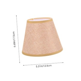 Yardenfun Petal Lamp Shade Cover for Table and Floor Lamps Decorative Burlap Lampshade for Home Lighting Versatile Light Cover for Living Room Bedroom and More