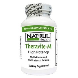 Nat-Rul Health Theravite-M High Potency Multivitamin and Mineral Tablets 130 Ct