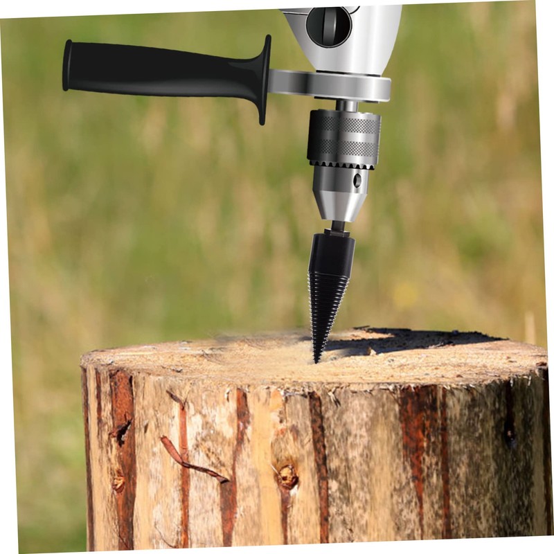 Mipcase 1 Set Firewood Drill Bit Wood Splitter Tool Set