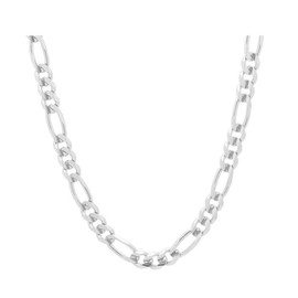 Verona Jewelers 925 Sterling Silver 8MM Mens Figaro Link Chain Necklace - Sterling Silver Solid Heavy Figaro Link Necklace and Bracelet For Men, Sterling Silver Mens Necklace (18.00)
