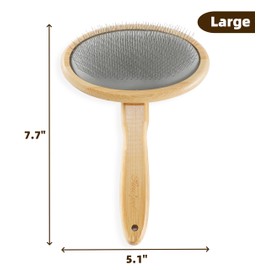 Vimfashi Dog Slicker Brush for Shedding Medium or Long Haired Pets Grooming Brush for Large Dogs to Remove Loose Hair Tangles and Knots L