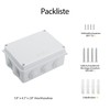 LeMotech ABS Plastic Dustproof Waterproof IP65 Junction Box Universal Electrical