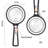 Amoper 20X 30X Coin Magnifier, USB Rechargeable Lighted Magnifying Glass