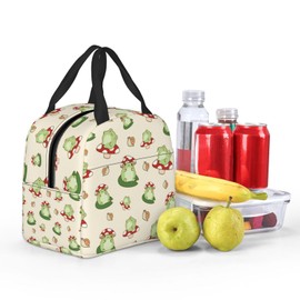XYSKINO Frogs Lunch Bag Women Lunch Box for Women Mens Lunchbox for Work Office Picnic or Travel Cute Lunch Box Tote Bags for Gifts