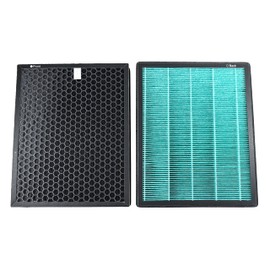 HQRP 2-Pack HEPA Filters Compatible with Coway Airmega MAX2 300 / 300S Smart Air Purifier, 3111635 Replacement with Carbon Layer