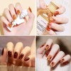 Juego de esmaltes de uñas en gel, marrón, translúcido, transparente