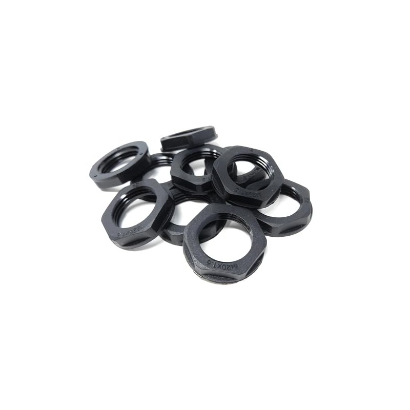 M20 20mm Nylon Locknut (Polyamide), Pack of 10 – Durable,