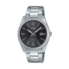 Casio Collection MTP-1302D Watch, Genuine Domestic Product, Black, Bracelet Type