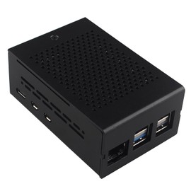 ZDE ZC502 Aluminum Case for Raspberry Pi 5 2GB/4GB/8GB/16GB Support PCIe to M.2 NVMe PoE HAT WiFi7 PCIe Peripheral Board ZP515/ZP516/ZP517A/ZP581/ZP582/ZP590B and Raspberry Pi 5 Active Cooler