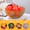 IBWell Metal Wire Woven Fruit Storage Bowl Basket for Kitchen,