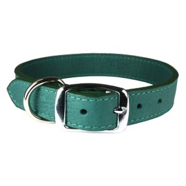 OmniPet 6268-JD22 Luxe Leather Dog Collar, Jade