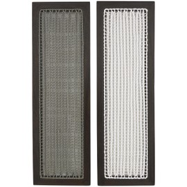 Deco 79 Mango Wood Geometric Handmade Home Wall Decor Woven Wall Sculpture with White and Sage Macrame, Set of 2 Wall Art 12" W, 38" H, Dark Brown