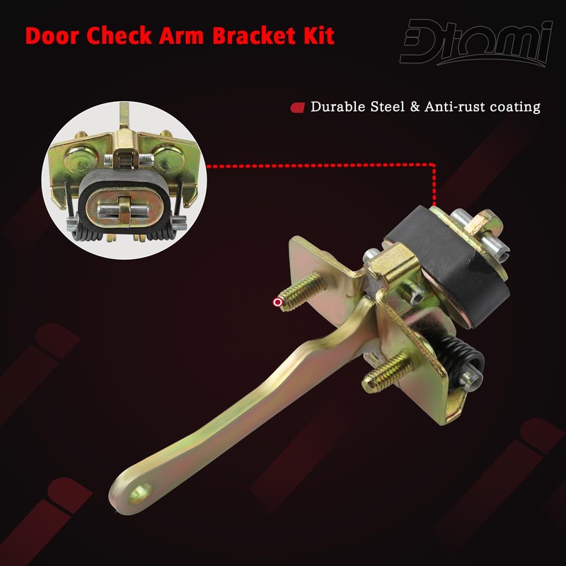 Dtomi Front Left & Right Side Door Check Strap Compatible
