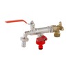 Wärmer System Double Duo Outlet Garden Tap with 15mm Brass