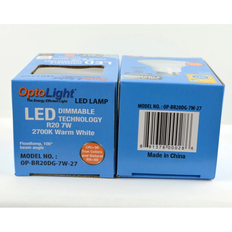 Optolight Opto-Light Dimmable LED Lamp 2700K Warm White R20 7W