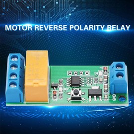 DC 5/6/9/12V Motor Reverse Polarity Protection, Electronic Component Module Relay Module Time Adjustable DPDT Delay Relay 2A Drive Current, #152