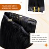 Full Shine Extensiones de Cabello Negro con Trama PU Invisible