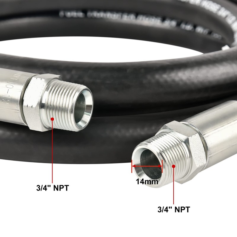EVIL ENERGY 3/4" Fuel Transfer Hose,Farm Fuel Hose for Dispensing