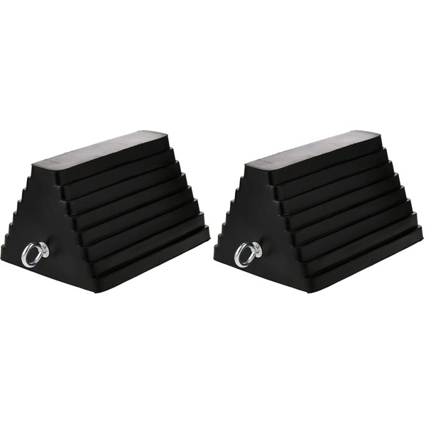 MAXXHAUL MaxxHaul 70073 Solid Rubber Heavy Duty Wheel Chock with