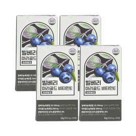 Liven Bilberry Marigold Vitamin E Premium Tablets, 60 tablets, 4 boxes / 라이븐 빌베리 마리골드 비타민E 프리미엄 정 60정 4박스