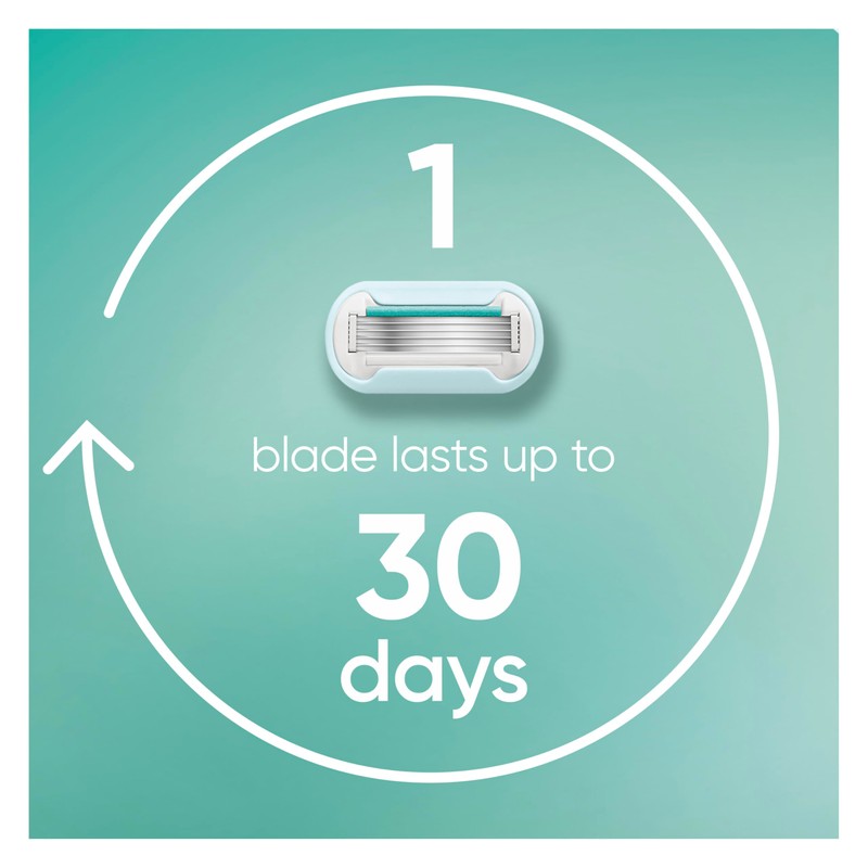 Gillette Venus Extra Smooth Sensitive Womens Razor Blade Refills, 6