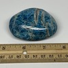 WatanGems 137g,2.4"x1.9"x1", Blue Apatite Palm-Stone Tumbled Reiki Energy, Metaphysical Stone,
