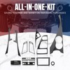 AUTOKAY 11pcs Carbon Fiber Full Interior Set Kit Cover Trim