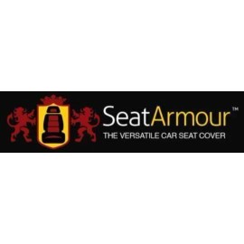 Seat Armour 1 - Seat Protector Cover/Towel with Thin Blue Line Police Flag Design - Black