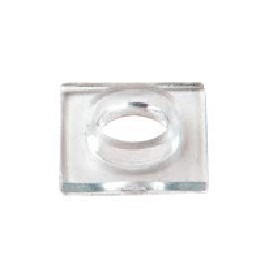 Clear 3/4" O.D. Square Washer with Sleeve Pack of 10