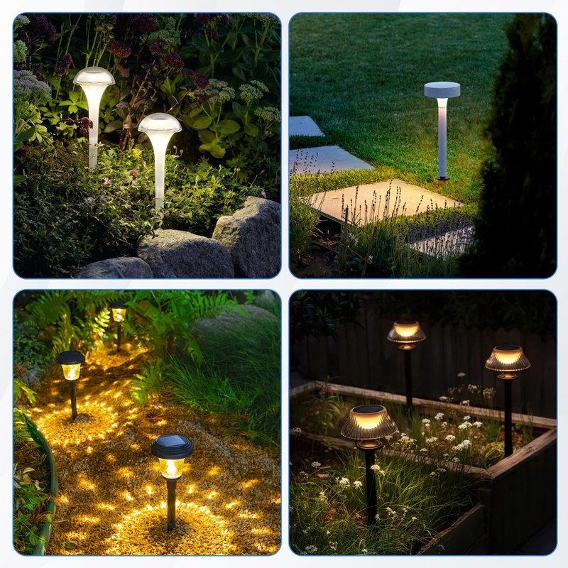 Angoily 25pcs Solar Light Stakes, 5.5X0.55inch Ground Spikes Light Replacement
