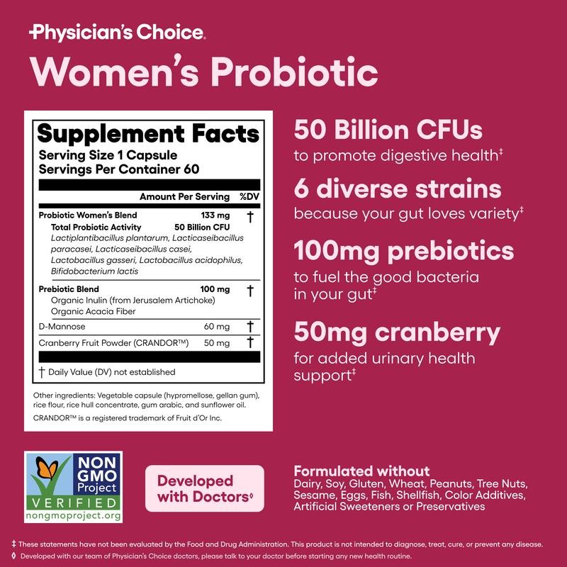 Physician's Choice Women's Health Value Bundle – Digestive Enzymes 180ct