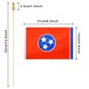 QQSD Tennessee Small Flag Stick Mini Hand Held Flags -