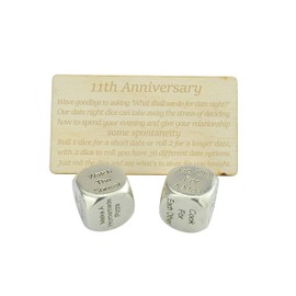 11 Year Anniversary Metal Date Dice Create a Unique 11th Anniversary Date Night