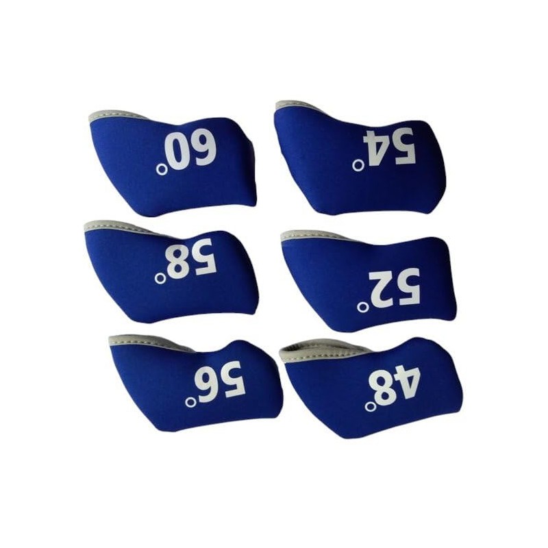 Golf Club Wedge Head Covers 6 Piece Set 48, 52,