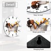 SPUNKER Wall Clocks,African Woman Bath Wall Clocks,Yellow Duck Battery Operated