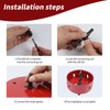 3.15 Inch / 80mm Hole Saw Red with Arbor and