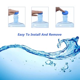 Superjpsor 3 Pcs Reusable 5 Gallon Water Jug Caps Leak Proof Bottle Lids (55mm) Bottles New