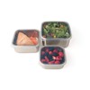 UKONSERVE To-Go Medium Stainless Steel Container 30oz - Clear Silicone