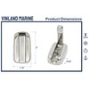 Vinland Marine 304 Stainless Steel Spring Loaded Folding Coat Hook