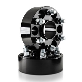 Customadeonly 6x135 Wheel Spacers for F150,Black (2 Inch) Hubcentric 6 Lug Wheel Adapters for Expedition F-150 2015-2023, Navigator 2015-2023 with M14x1.5 Studs(2pcs 87.1mm Hub Bore)