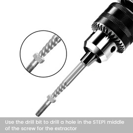Keyohome 10PCS Screw Extractor and Left Hand Cobalt Drill Bit Set, Damaged Screw Remover Drill Extractor Combination Set