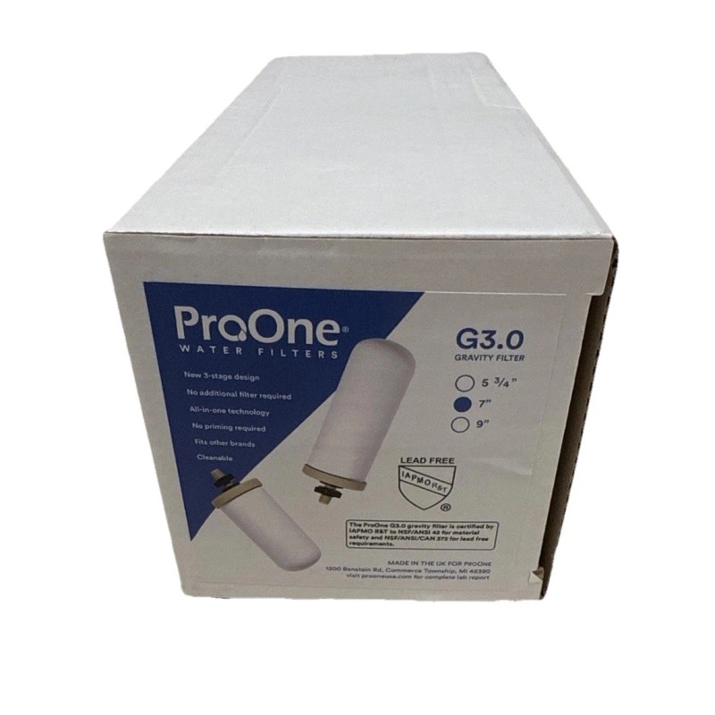 ProOne Big+ Gravity Water Filter ProOne G3.0 7" Filter Elements