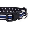 Native Pup Thin Blue Line Dog Collar- Stars