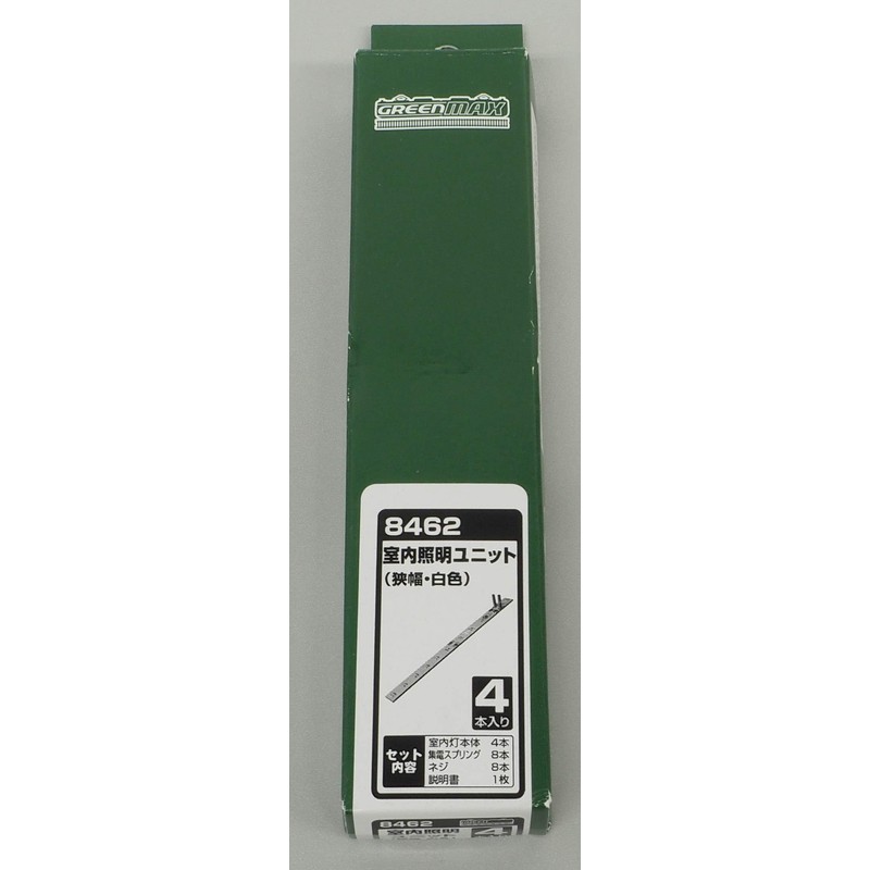 Greenmax 8462 N-Gauge Indoor Lighting Unit, Narrow Width, White, 4-Pack