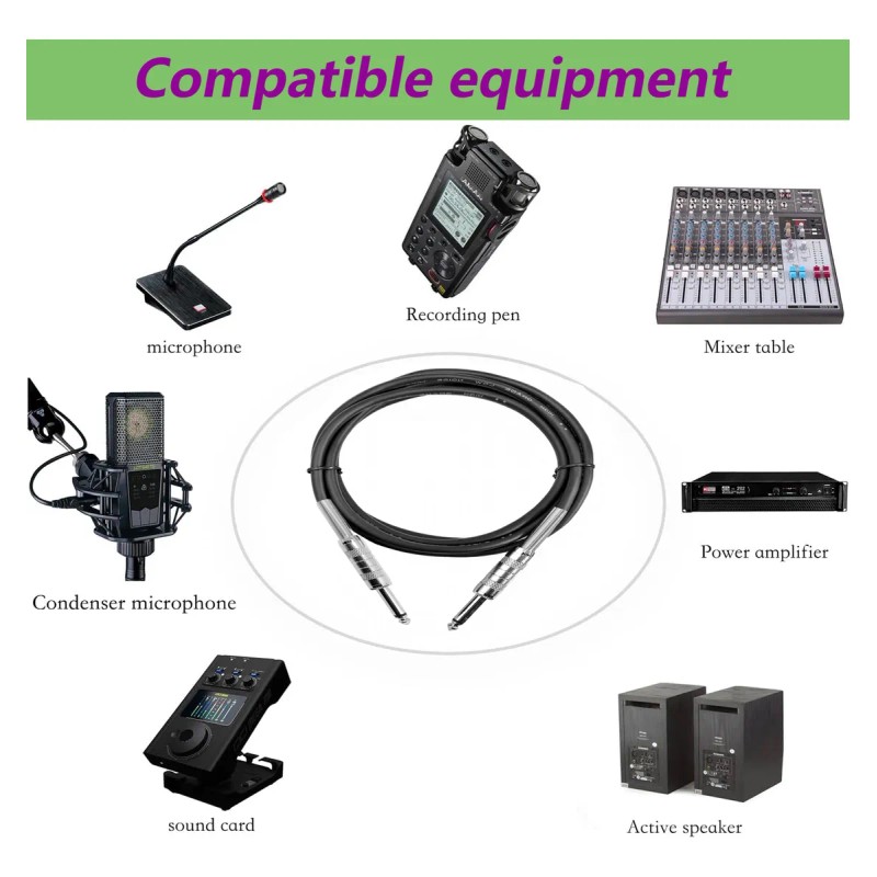 Cable Para Guitarra Plug 6.35mm Markimton 2 Metros