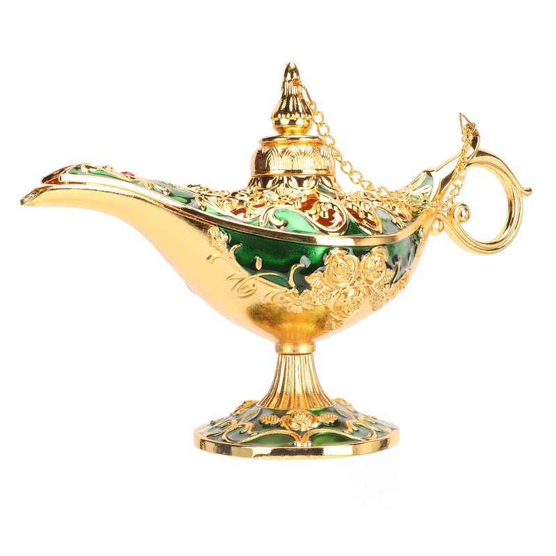 Magic Genie Lamp Exquisite Colorfast Eye Catching Alloy Embossed Pattern