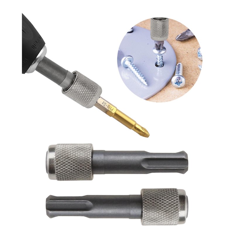 SG Store 2PCS SDS-Plus Drill Chuck Adapter 6.35mm 1/4 Inch