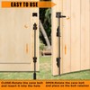 DJSUNPACKING 12" Heavy Duty Cane Bolt Gate Drop Rod-Steel Gate