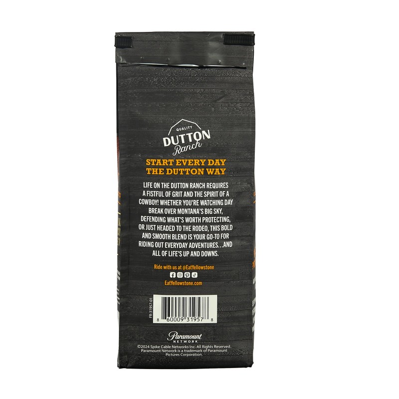 Yellowstone Maple Bourbon Medium Roast Coffee,100% Arabica Ground Coffee, 12